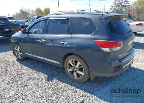 2014 Nissan Pathfinder Platinum from USA, damaged, VIN 5N1AR2MN7EC613309